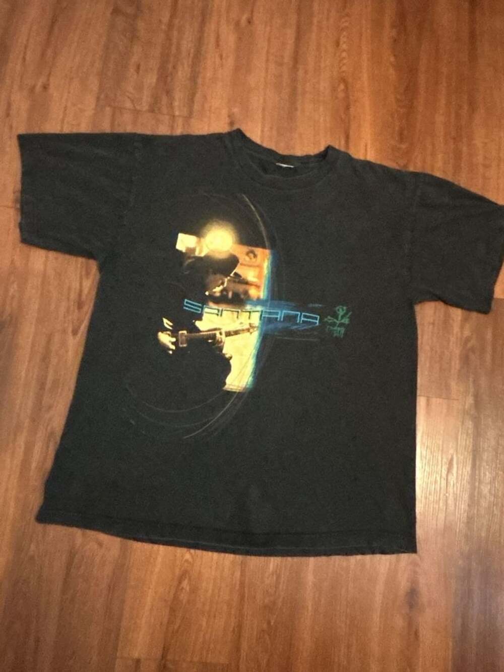 Vintage 2002 Santana All Is One Concert Tour Rock Band T-Shirt-cut white tag -(W